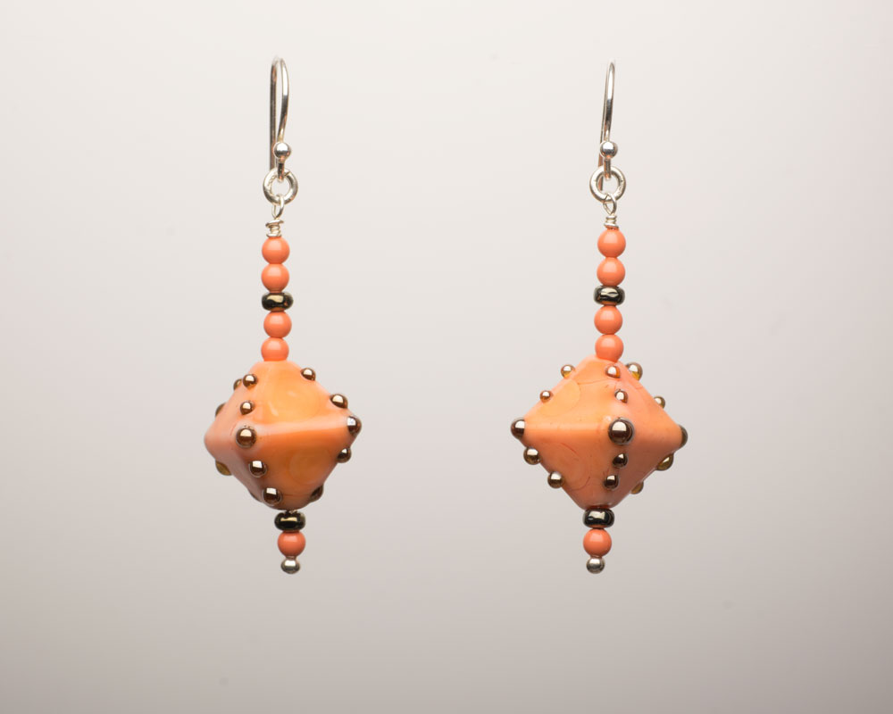 Art Deco French Coral, Onyx and Diamond Drop Earrings at 1stDibs | art deco  coral, art deco onyx earrings