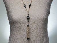 Pearl Tassel Handmade Pendant Necklace Edwardian Style
